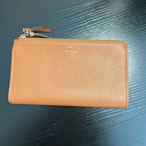 kate spade Malea wallet in warm cognac